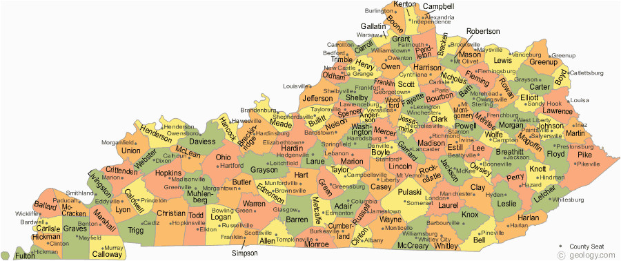 map of kentucky counties favorite places spaces in 2019