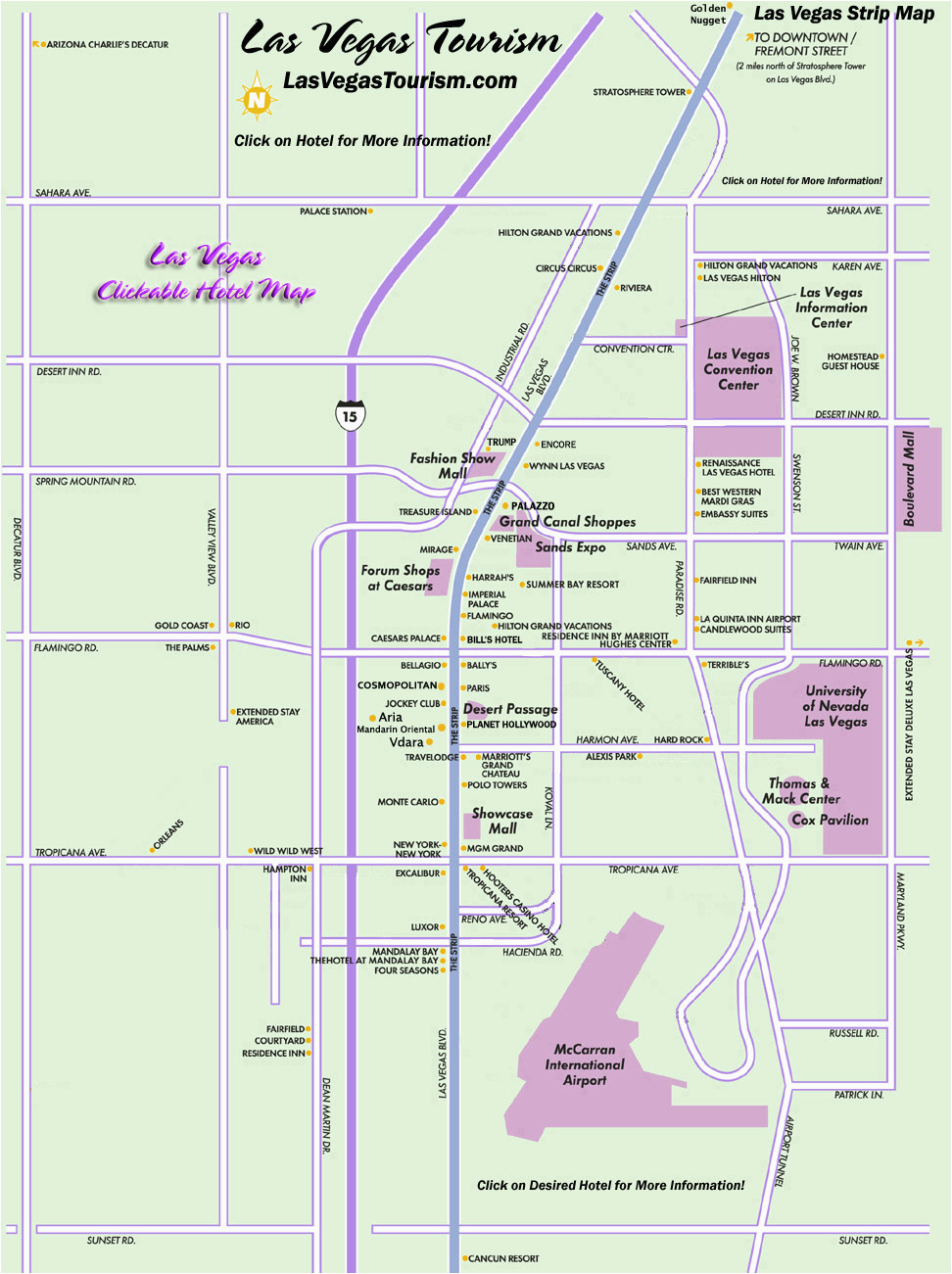 las vegas map official site las vegas strip map