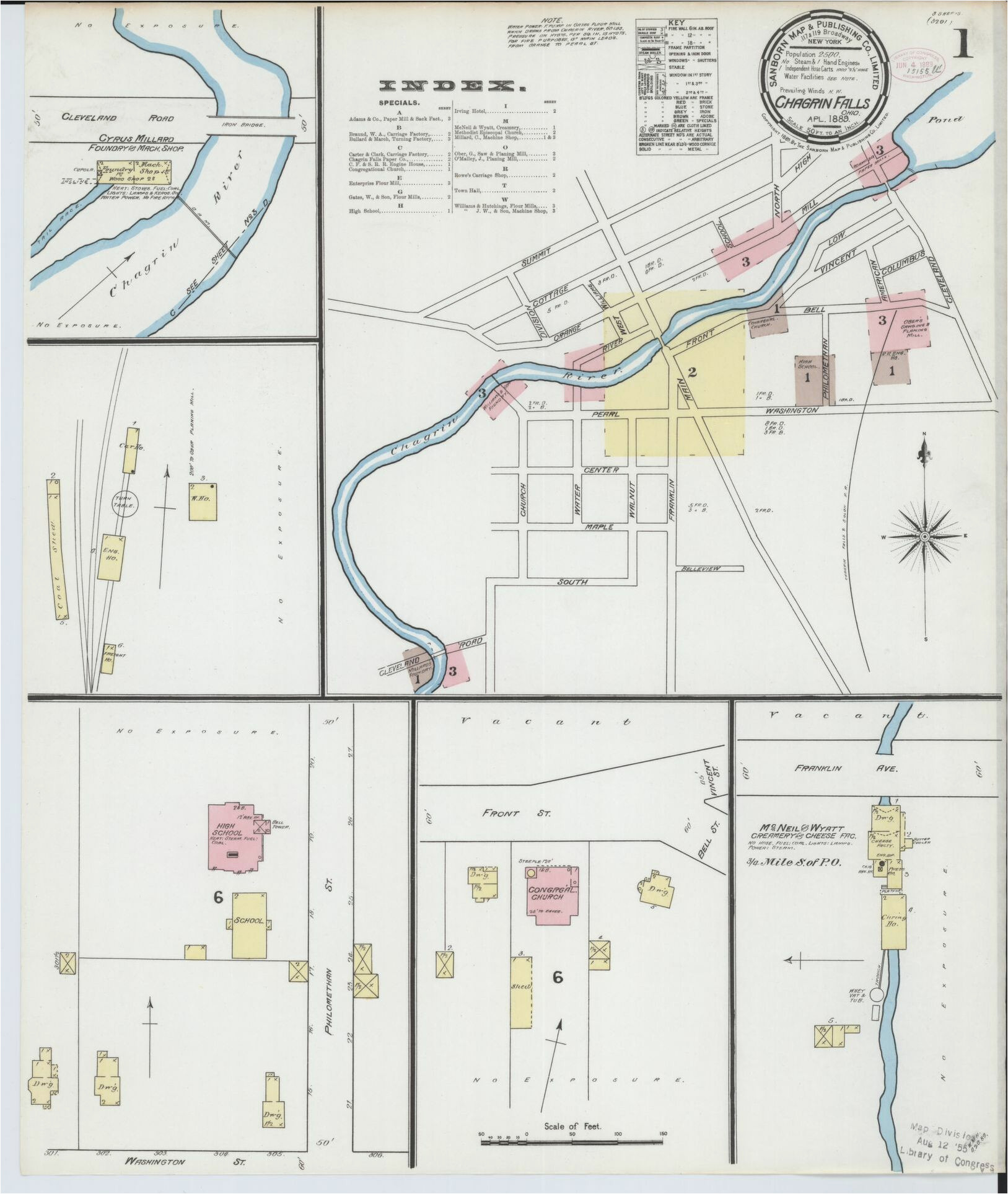 sanborn maps 1889 ohio library of congress