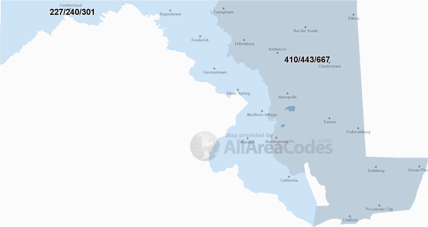 maryland area codes map list and phone lookup