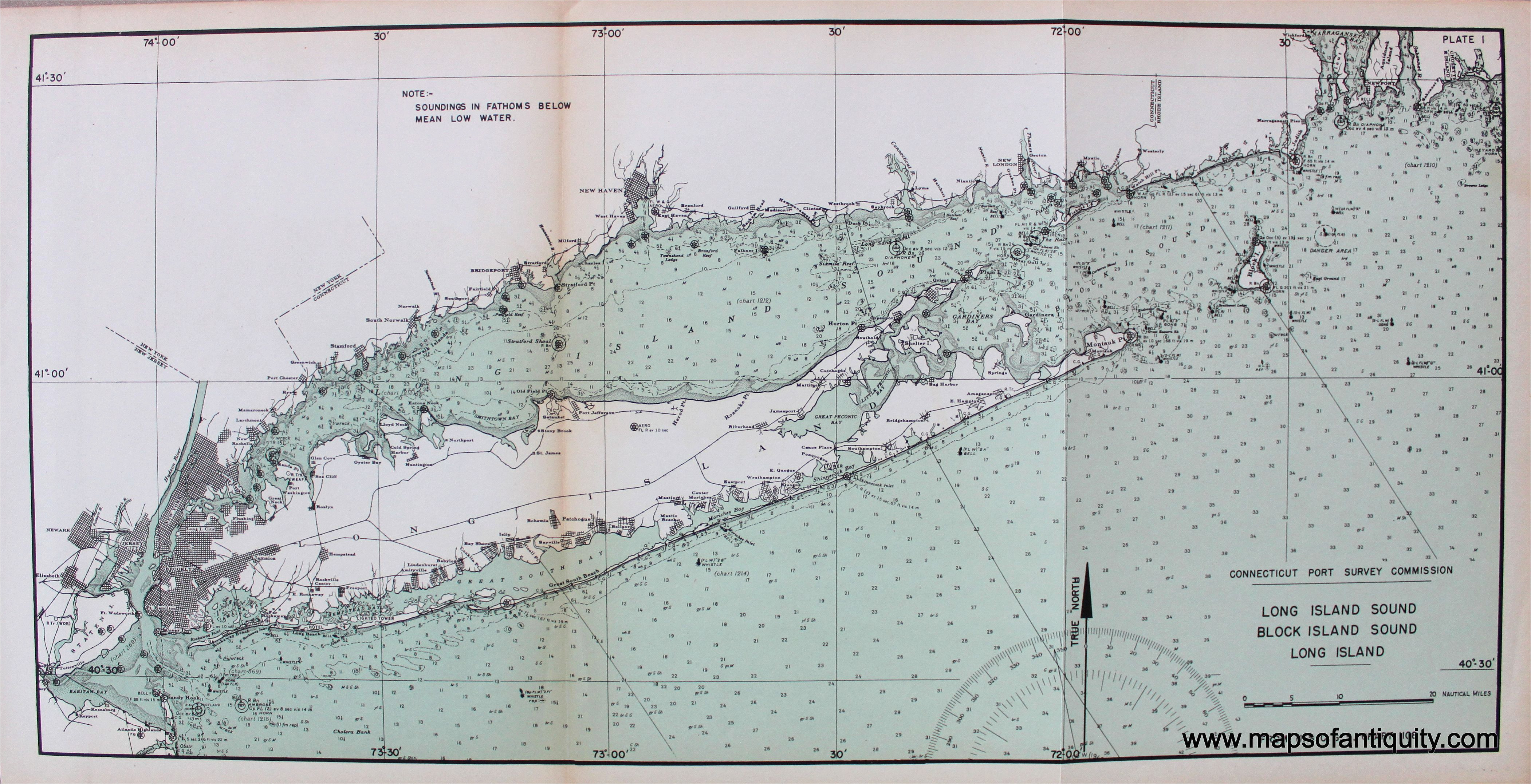 long island sound block island sound long island antique maps