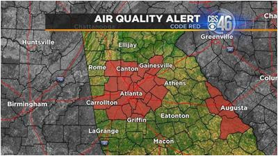 code red air quality alert issued for atlanta for first time in
