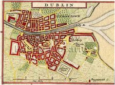110 best maps of dublin images cards blue prints map