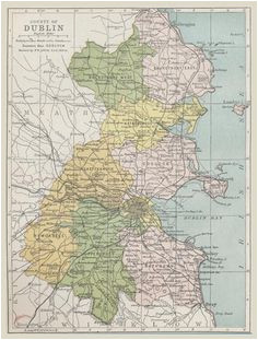 110 best maps of dublin images cards blue prints map