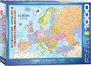 eurographics 6000 0789 map of europe puzzle 1000 piece amazon co