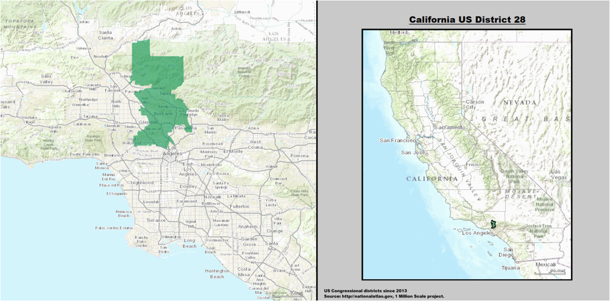 fullerton california us map california s 28th congressional