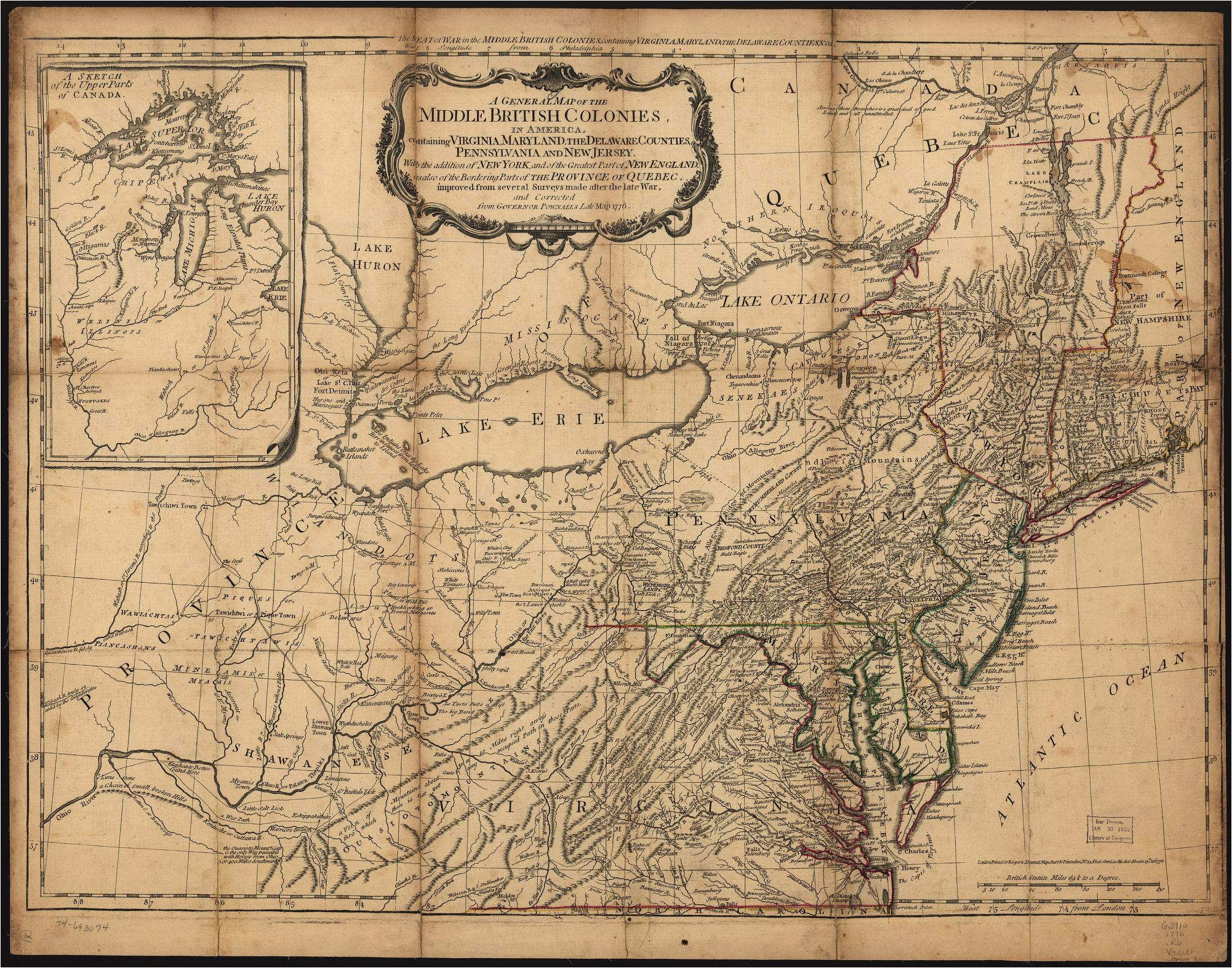 1775 to 1779 pennsylvania maps