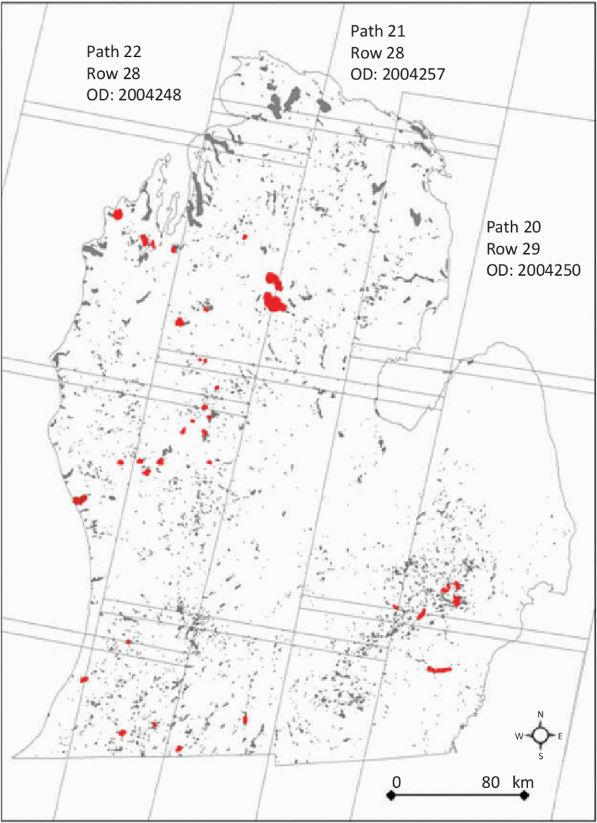 map of lakes 4 ha across the lower peninsula of michigan 43 30