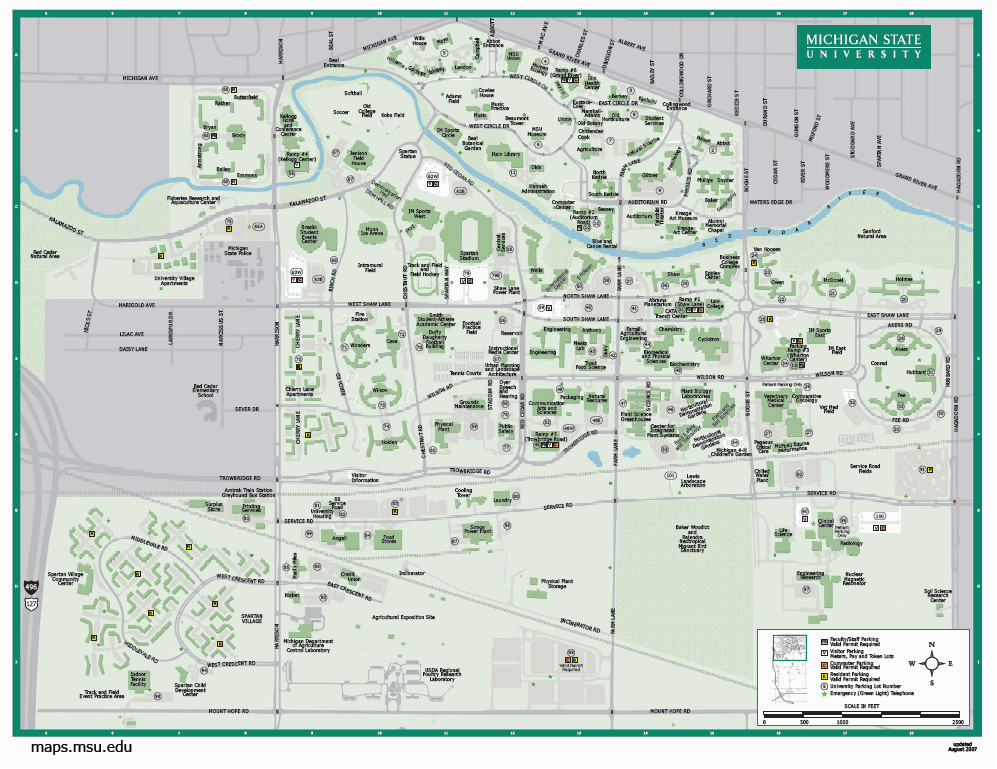 michigan state university map new michigan maps directions