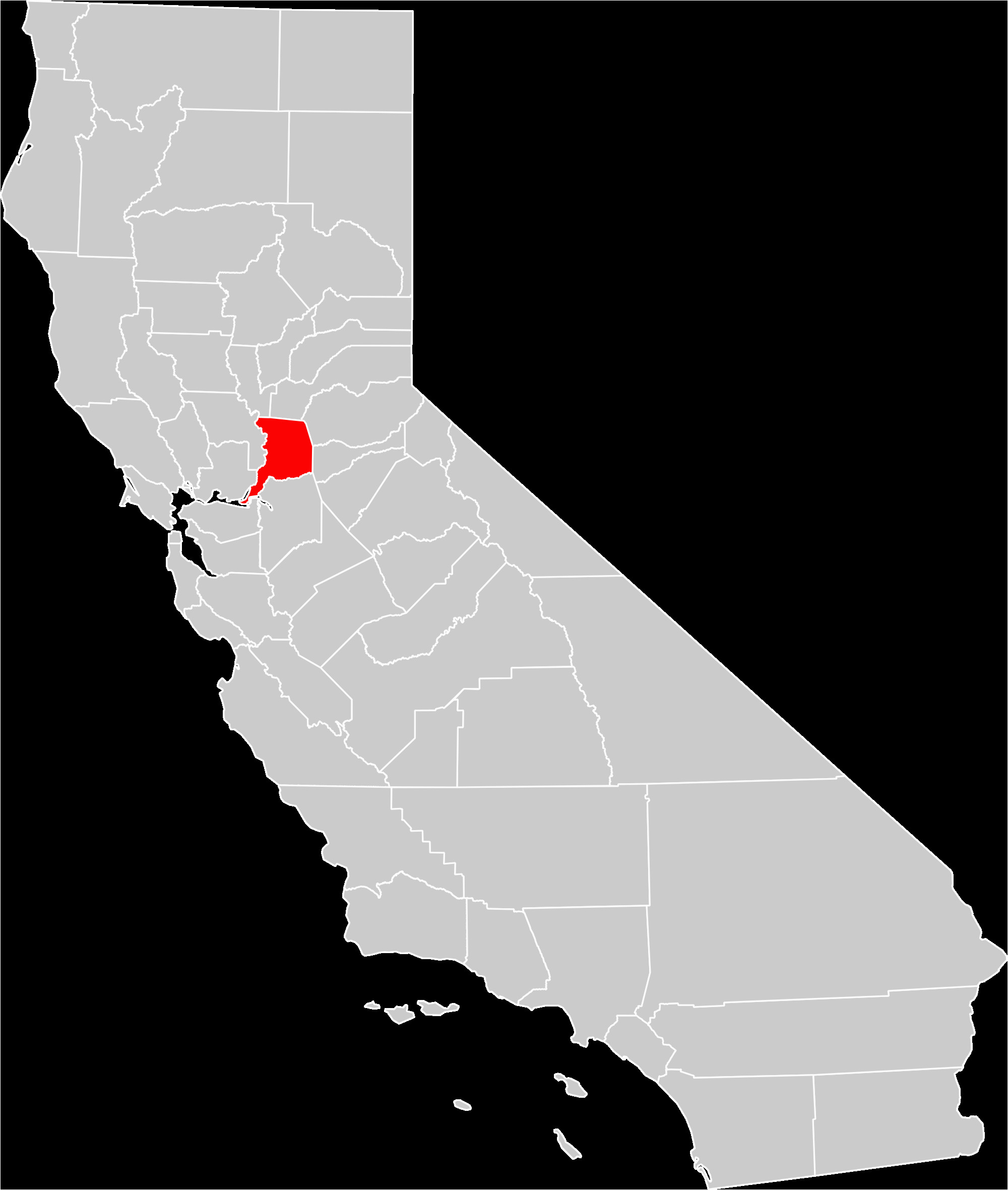 file california county map sacramento county highlighted svg