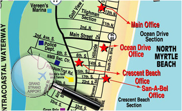 map of north myrtle beach maps directions