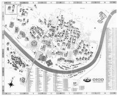 60 best aerial views and maps of the ohio campus images aerial