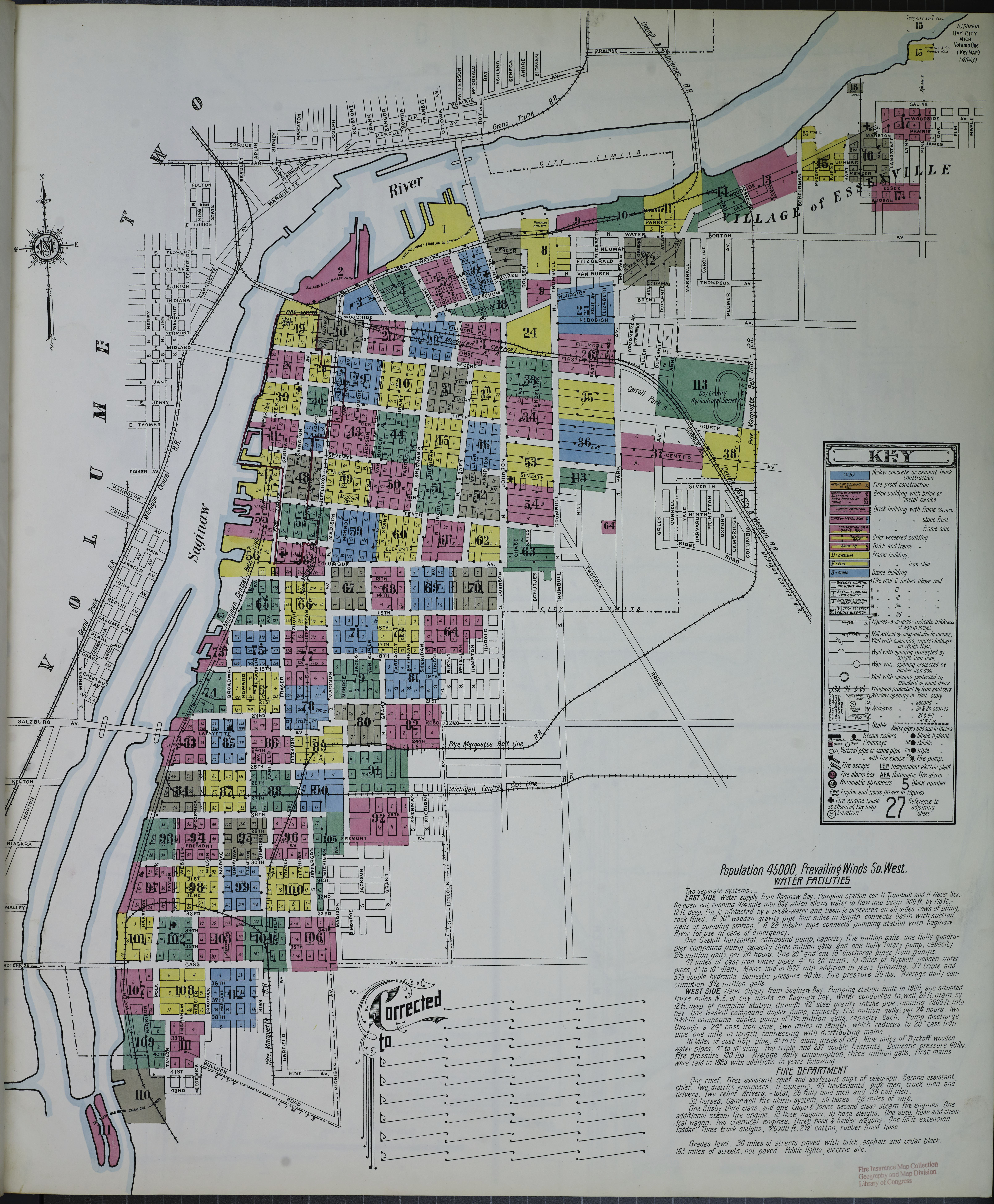 file sanborn fire insurance map from bay city bay county michigan