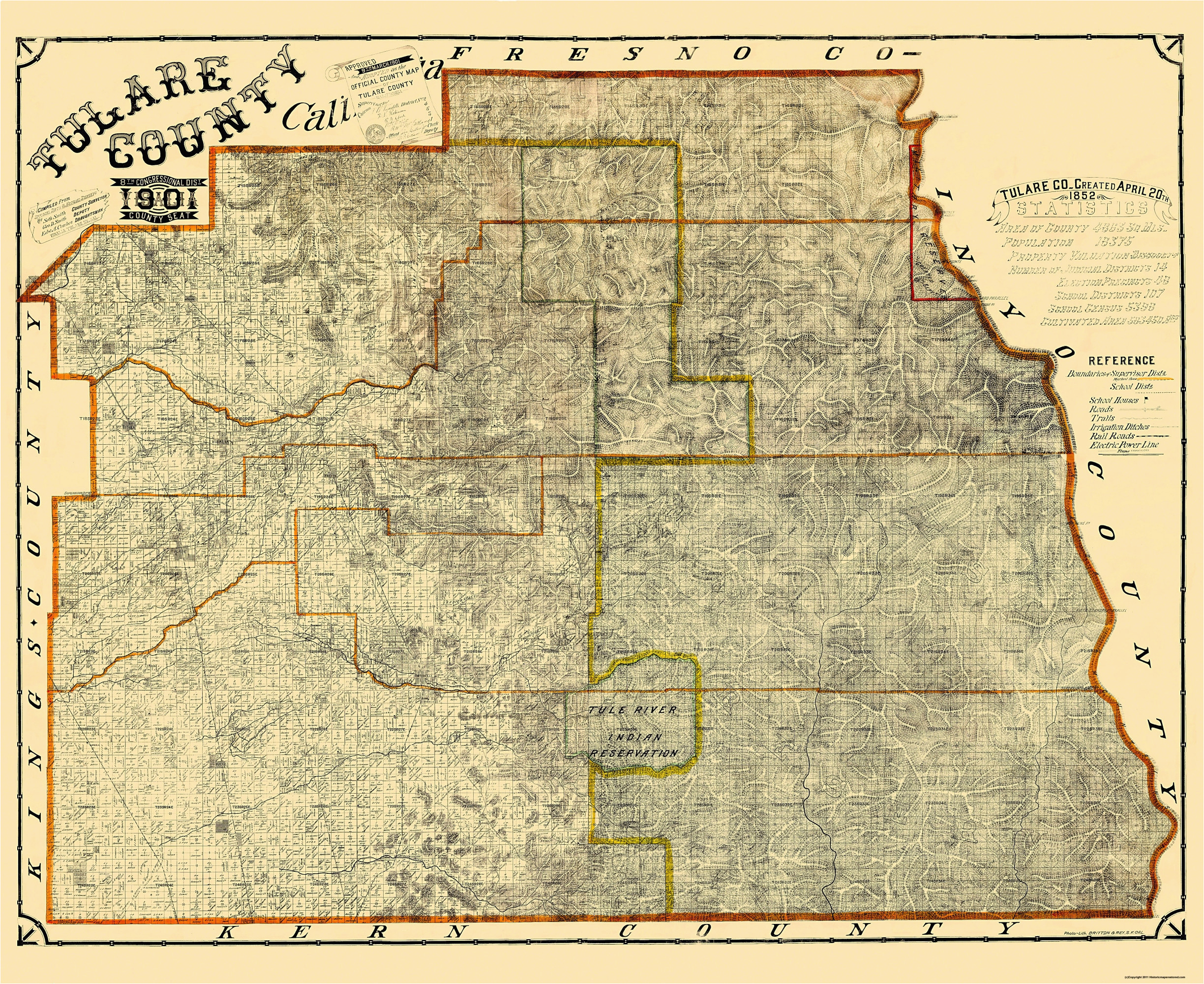 map of tulare county california massivegroove com