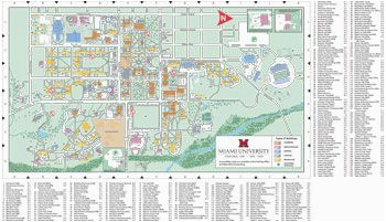 oxford campus map miami university click to pdf download trees