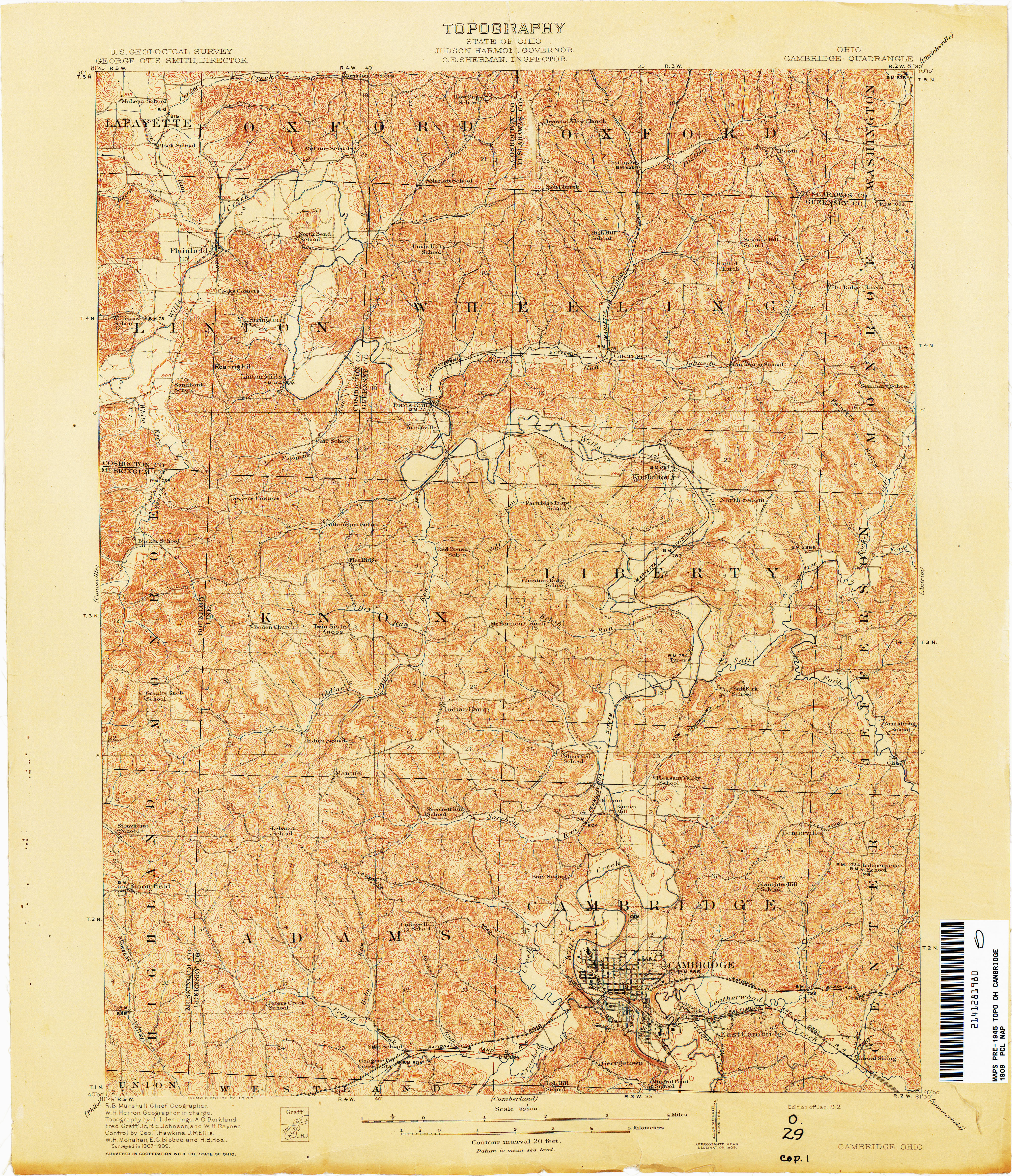 ohio historical topographic maps perry castaa eda map collection