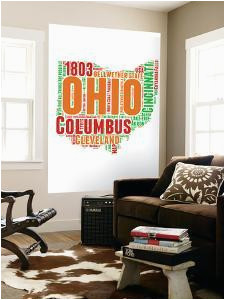beautiful maps of ohio artwork for sale prints and posters art com