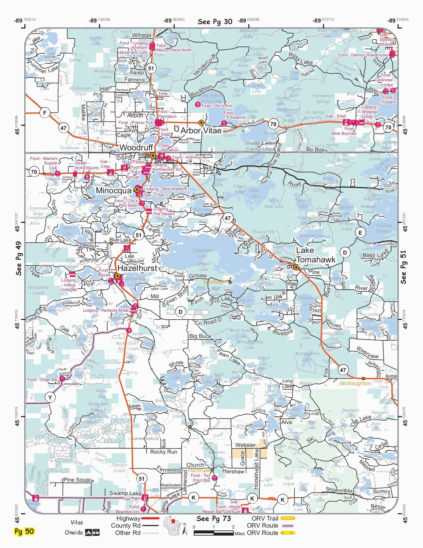 vvmapping wisconsin orv trail map book pages 51 100 text version