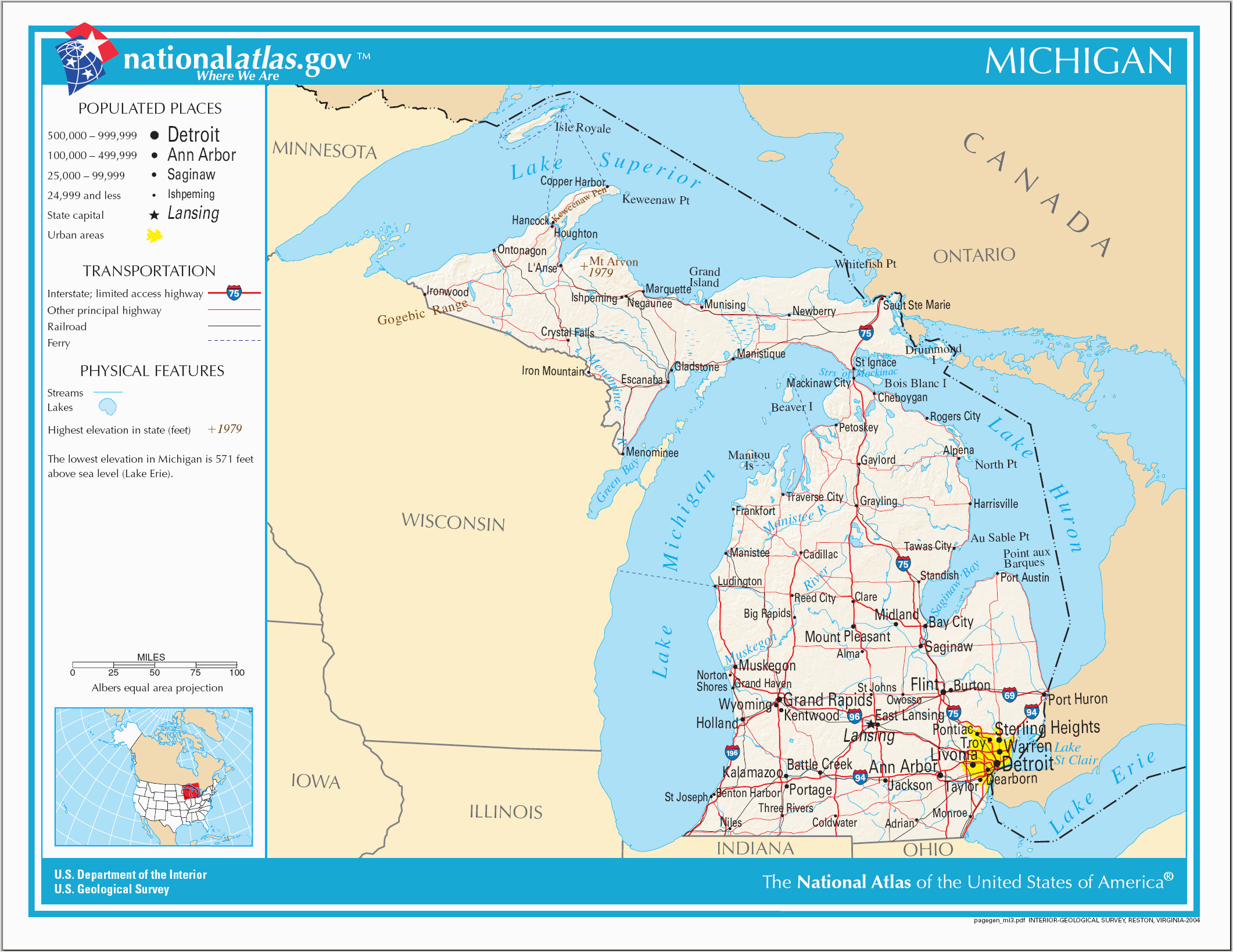 Michigan Prisons Map Datei Map Of Michigan Na Png Wikipedia Of Michigan Prisons Map 