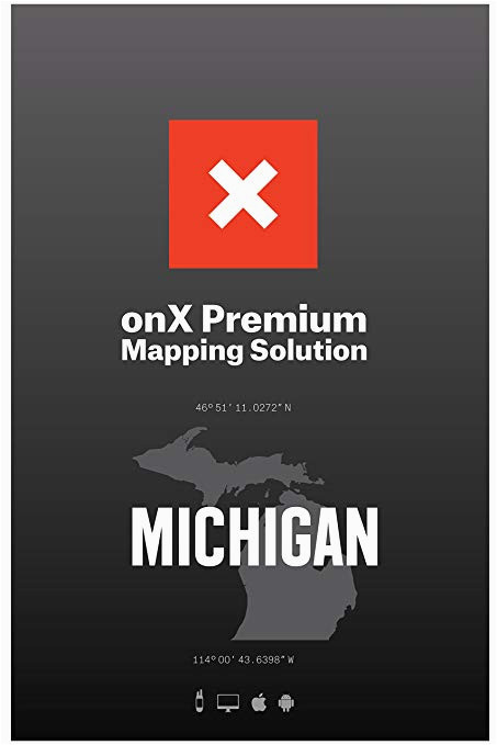 amazon com michigan hunting maps onx hunt chip for garmin gps