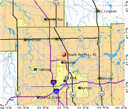 genesee county road map awesome mount morris michigan mi profile