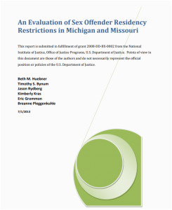 an evaluation of sex offender registry restrictions in michigan and