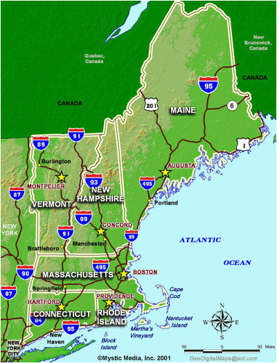 state maps of new england maps for ma nh vt me ct ri