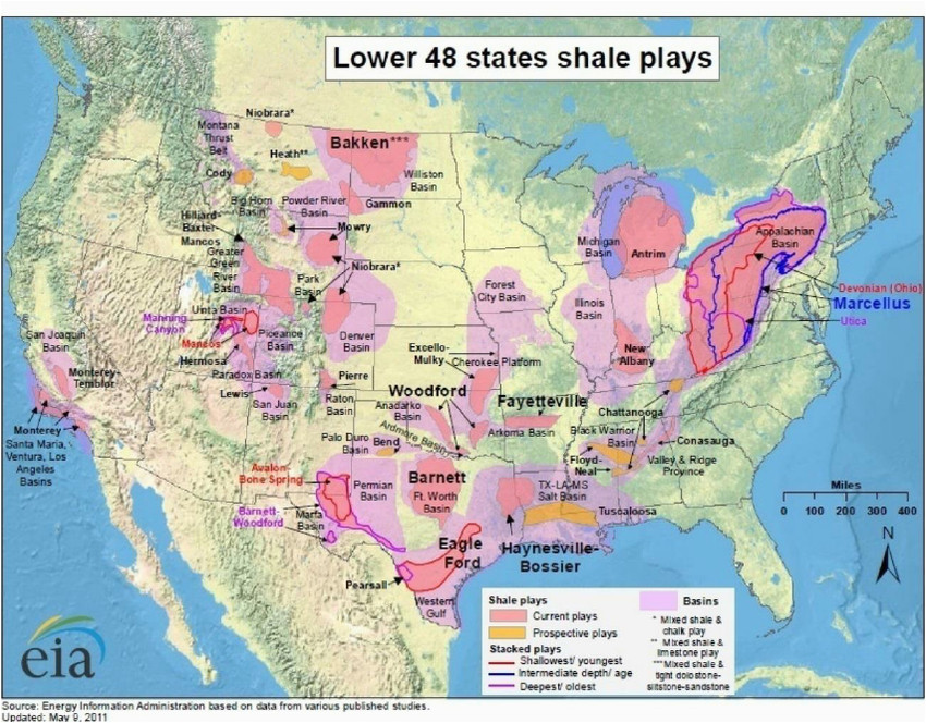 shale gas plays in the contiguous u s download scientific diagram