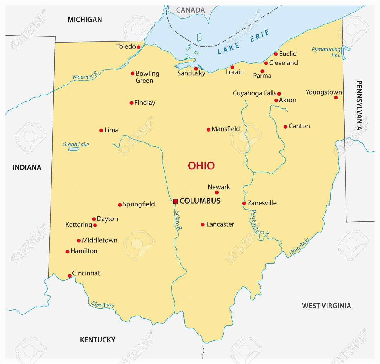 simple ohio state map royalty free cliparts vectors and stock