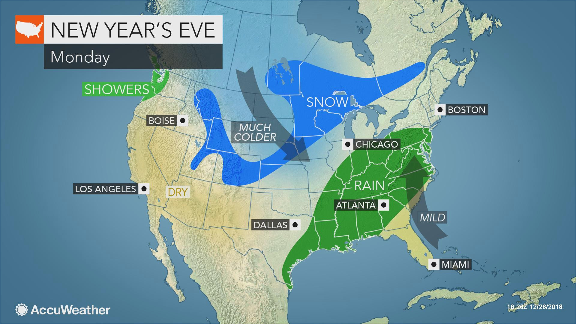 eastern us may face wet snowy weather as millions celebrate the end