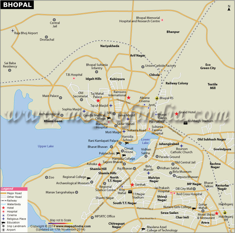 bhopal city map