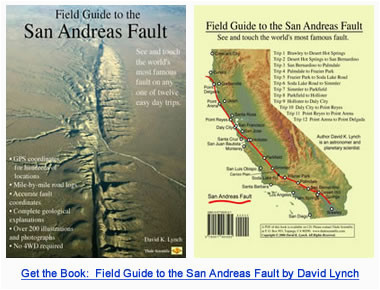 san andreas fault line fault zone map and photos
