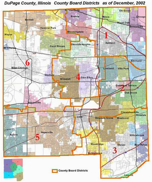 dupage county il county board district map