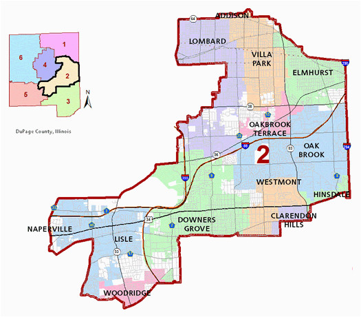 dupage county il district 2 map