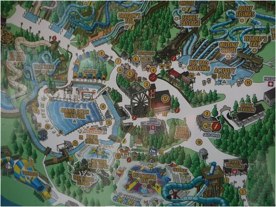 park map picture of six flags white water atlanta marietta