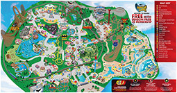 park map six flags great america