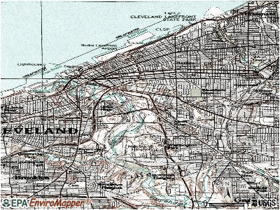 map of downtown cleveland elegant cleveland ohio oh profile