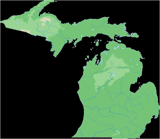 topographical map of michigan topographical state maps pinterest