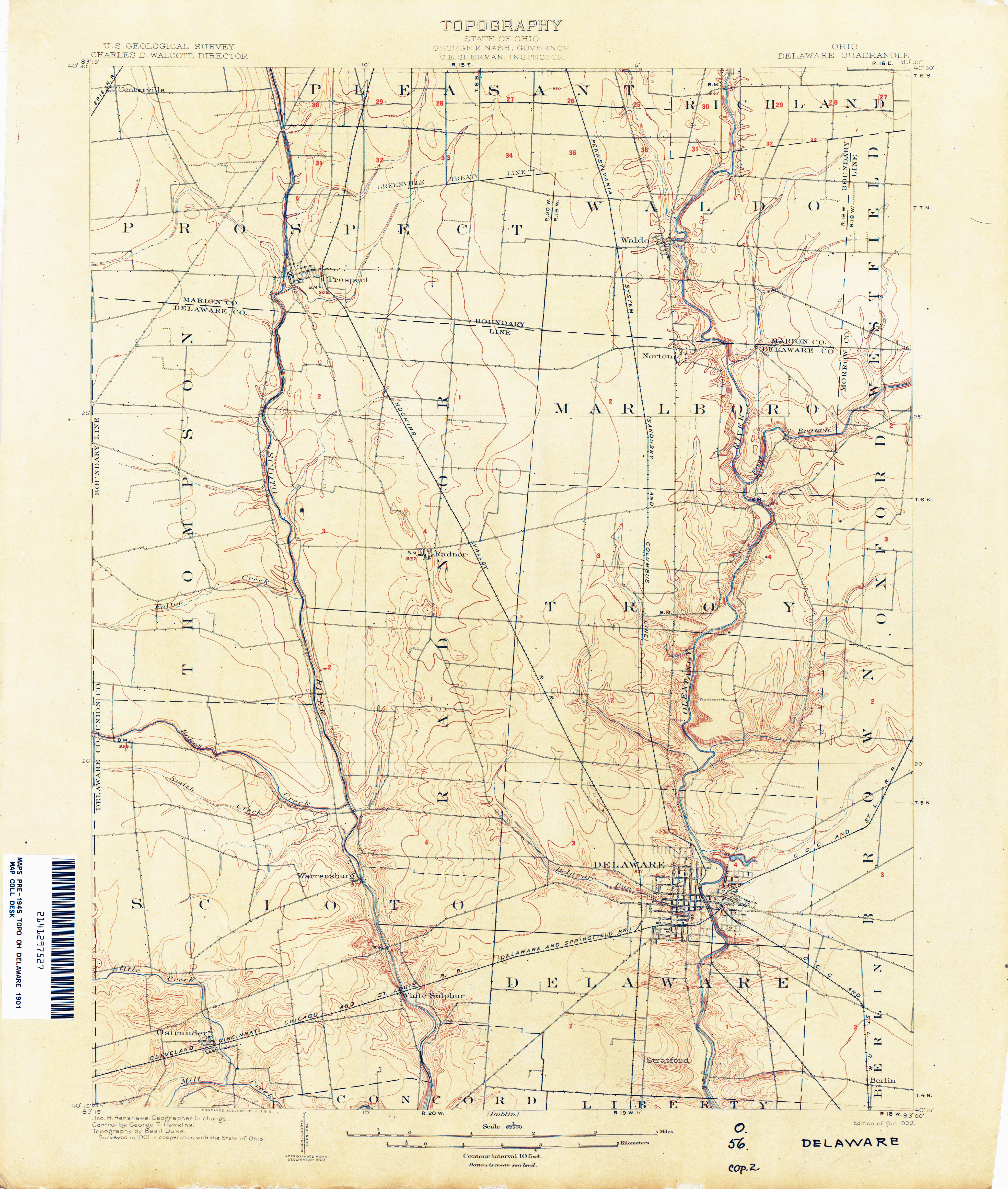 delaware county ohio map lovely ohio historical topographic maps