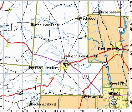 Union County Ohio Map Union County Ohio Detailed Profile Houses Real Estate Cost Of