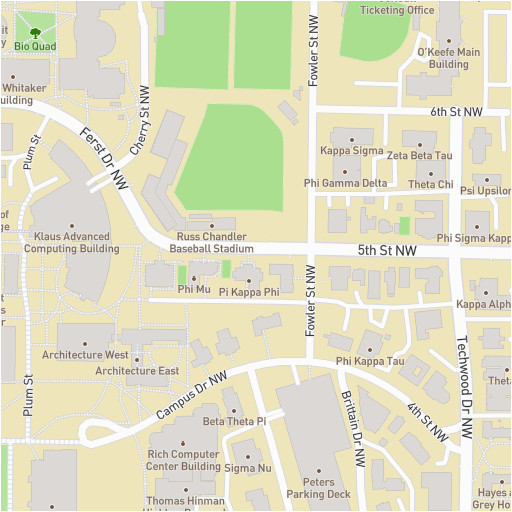 gt georgia institute of technology campus map
