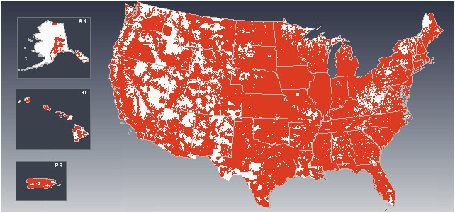 verizon 4g coverage map new consumer cellular coverage map map