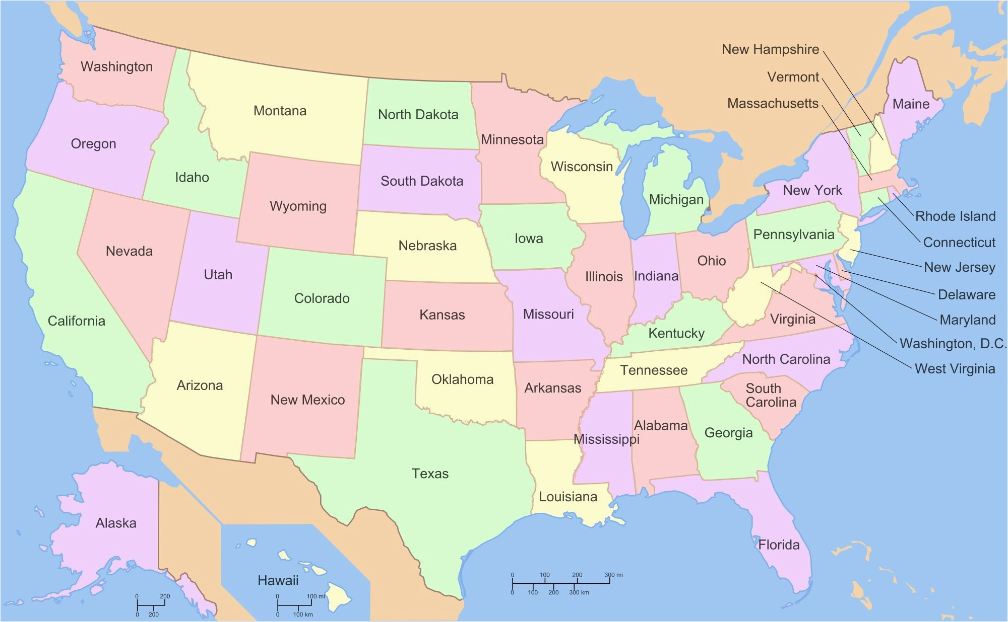 map of the west coast of the united states refrence western united