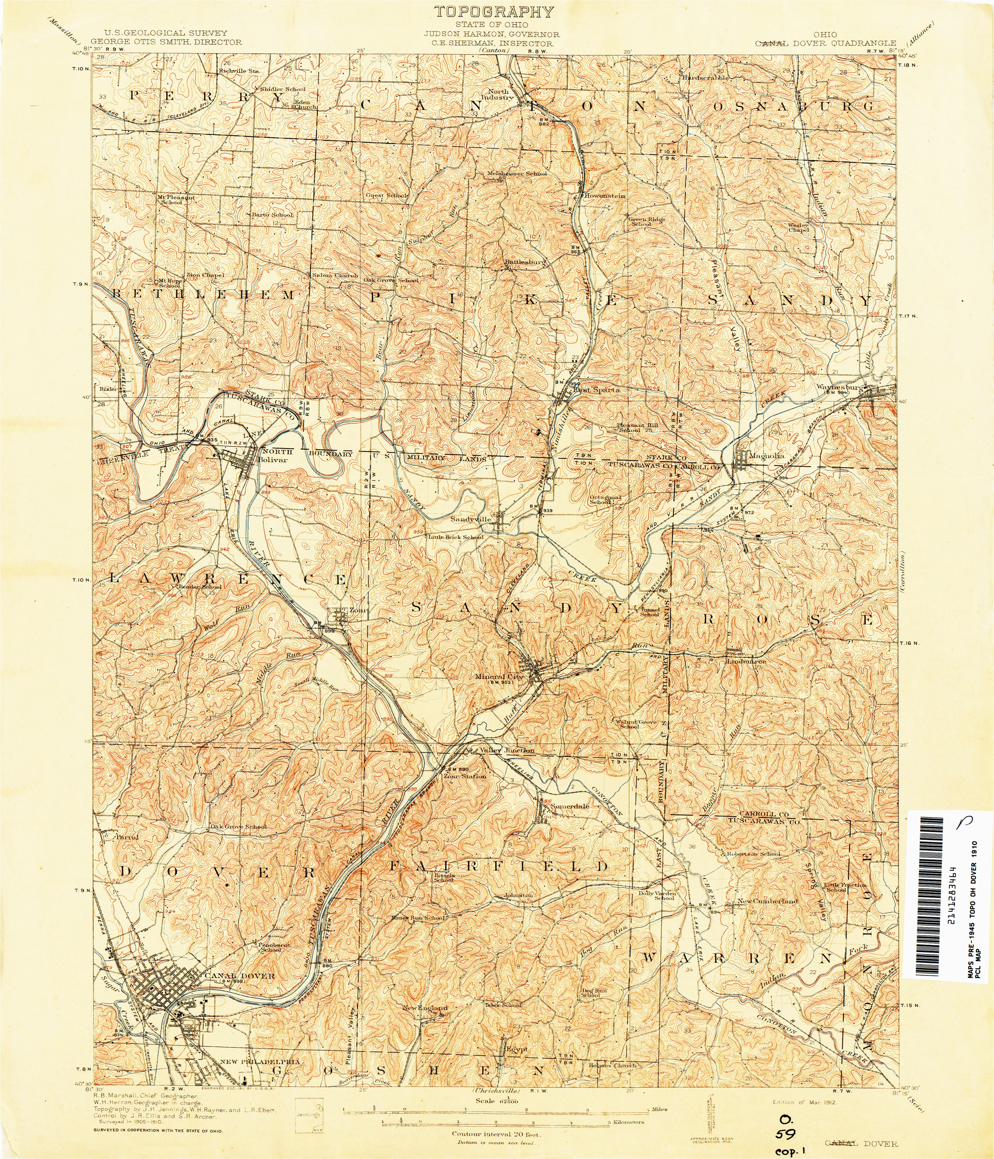 ohio historical topographic maps perry castaa eda map collection