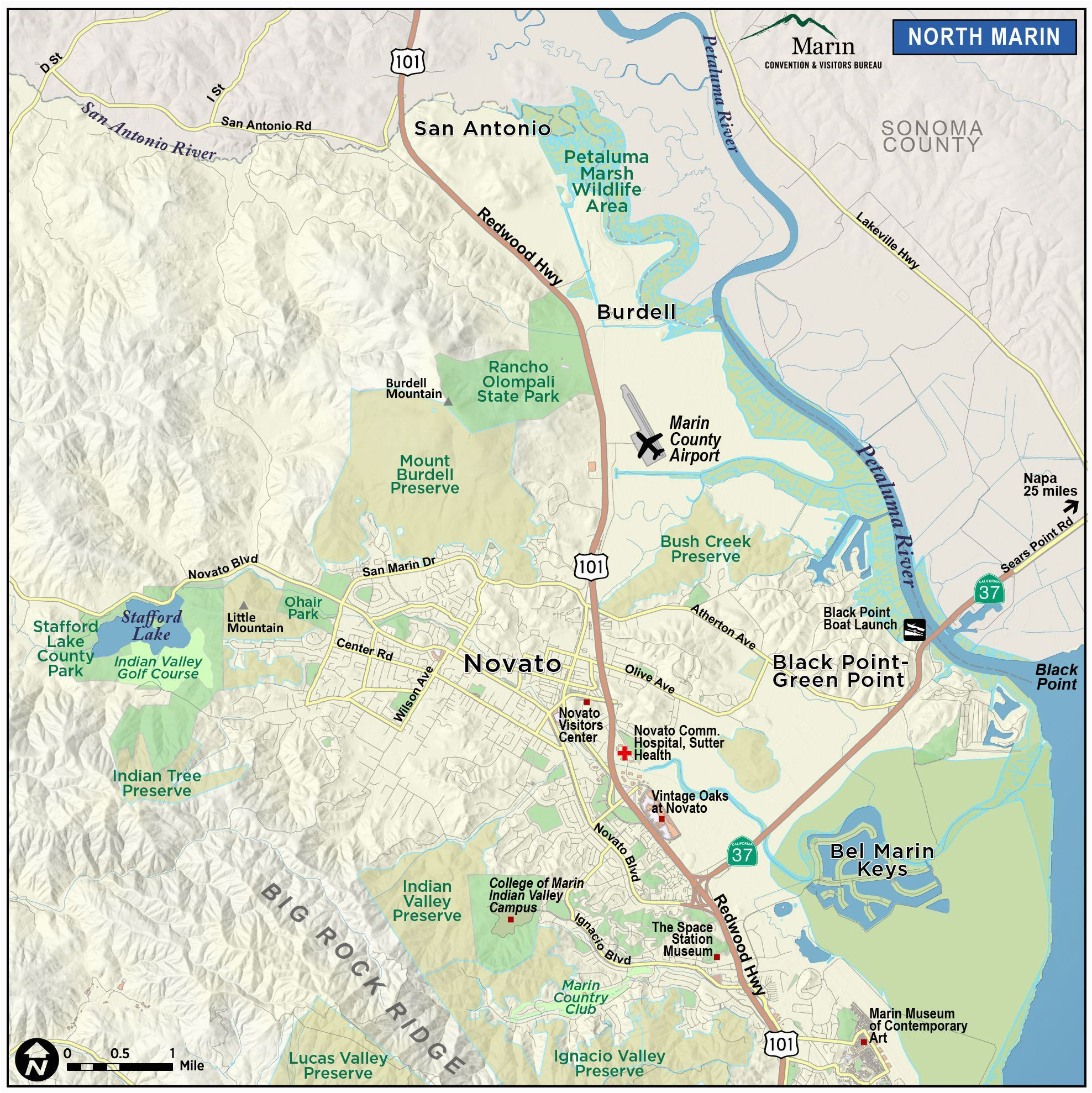 map of marin directions