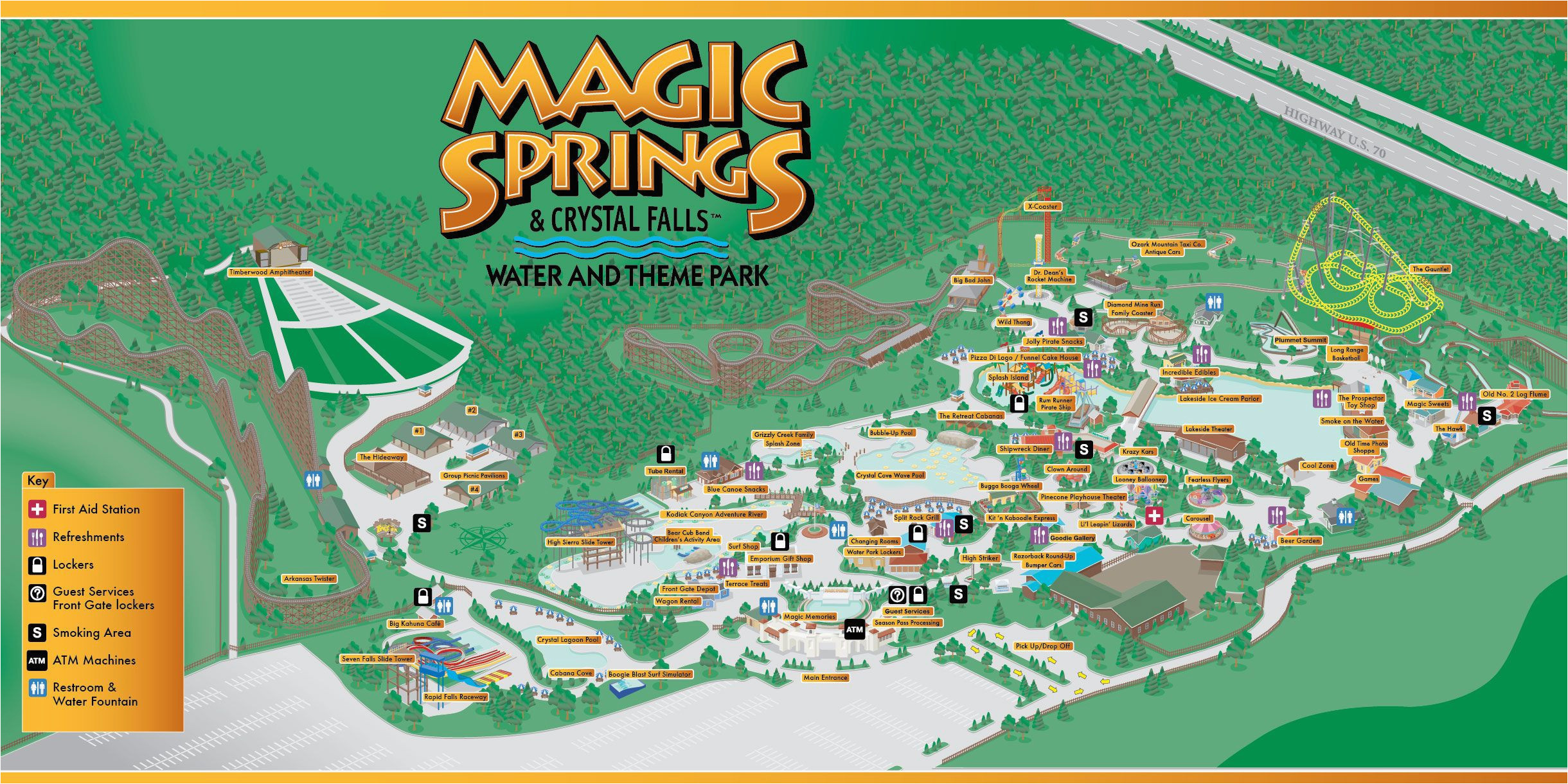 map of theme parks in california outline magic springs crystal