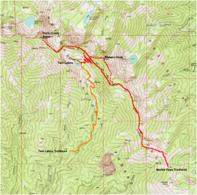 Blue Mountains oregon Map | secretmuseum