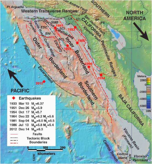 california map fault lines researchers map active fault zones off