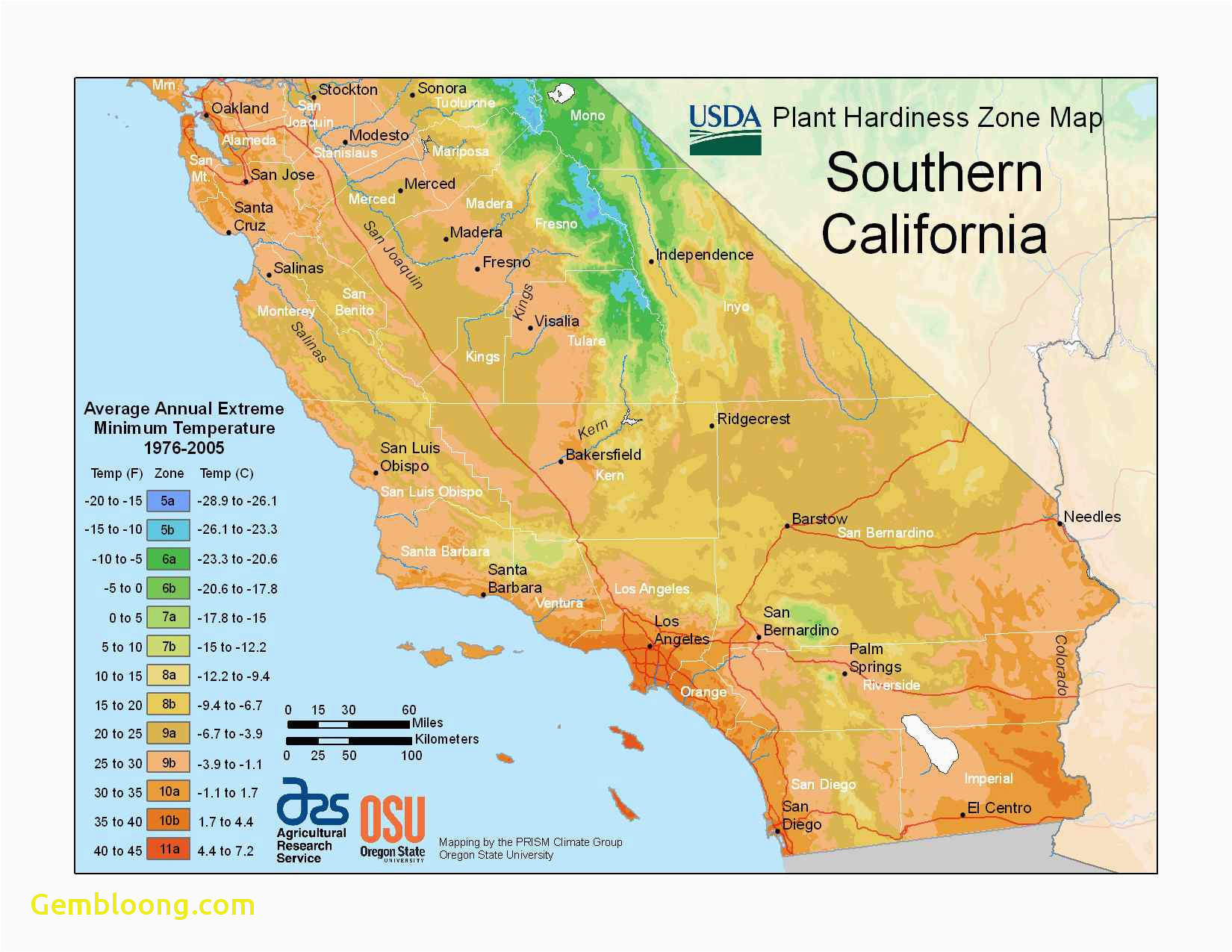 map of hardiness zones in us zones best of state maps usda plant