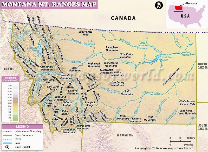 montana mountain ranges map usa maps in 2019 california
